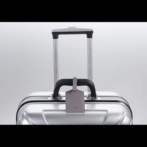 Leather luggage tags buy 1 get 1 pink and/or grey